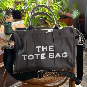 The Tote Bag canvas bag with crossbody strap